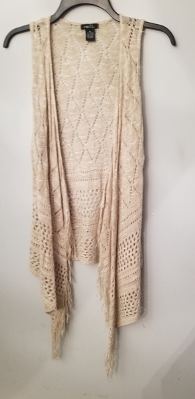 Long ivory vest - Picture 1 of 3